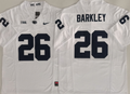 Penn State Nittany Lions White #26 BARKLEY Stitched Jersey
