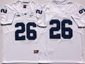 Penn State Nittany Lions White #26 BARKLEY Stitched Jersey