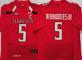 Texas Tech Red Raiders Red #5 MAHOMES II Stitched Jersey