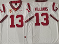 USC Trojans White #13 WILLIAMS Stitched Jersey
