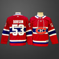 Youth Montreal Canadiens #53 Noah Dobson Red 2024-25 Stitched Jersey