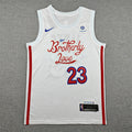 Mens 76ers #23 LeBron James City Edition Stitched Jersey White