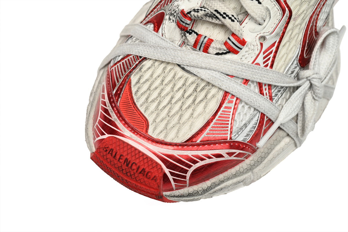 Balenciaga 3XL Sneaker White Red 734734 W3XL2 9060
