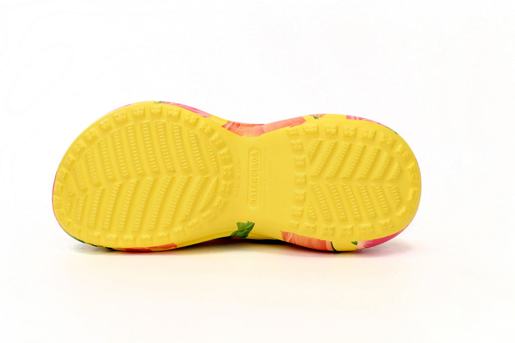 BALENCIAGA Pool Crocs Watermark Yellow 677389 W1S8F 7053