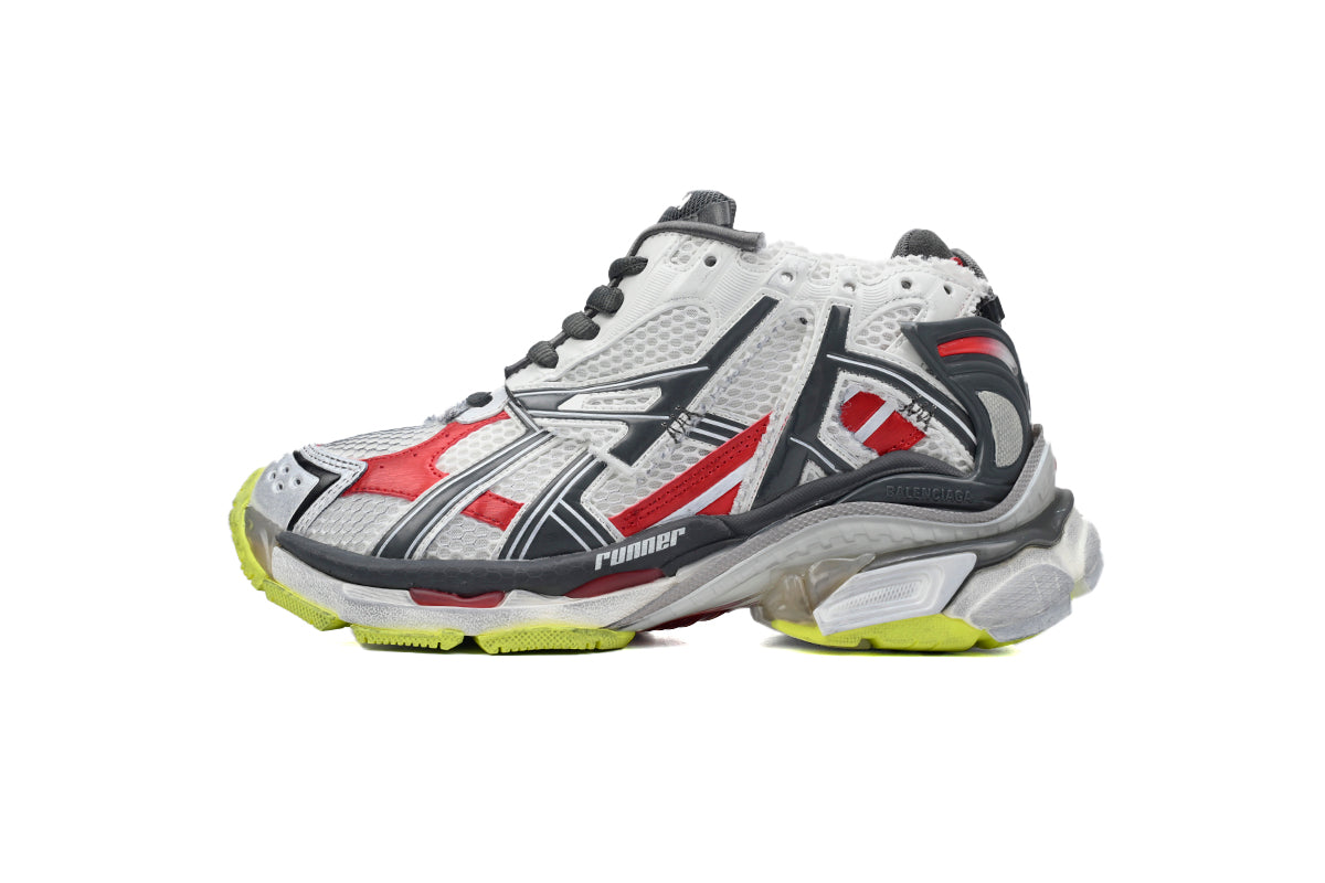 Balenciaga Runner Black White Red Neon Yellow 677402 W3RB2 9167