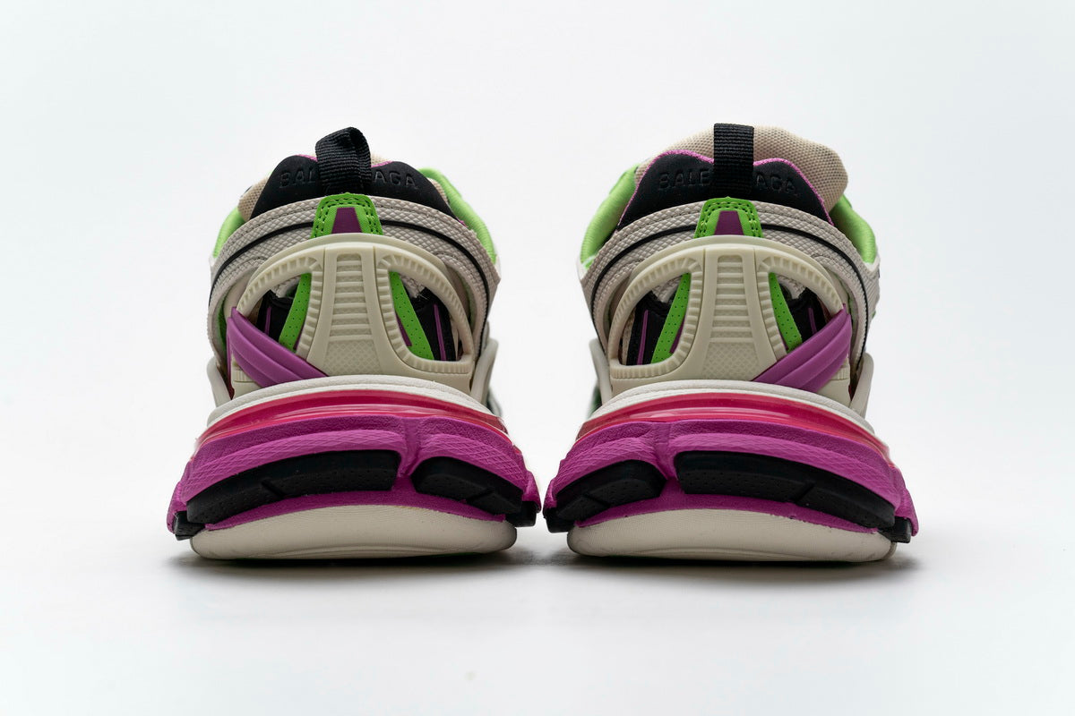 Balenciaga Track 2 Sneaker White Green Pink 568615 W2GN3 9199