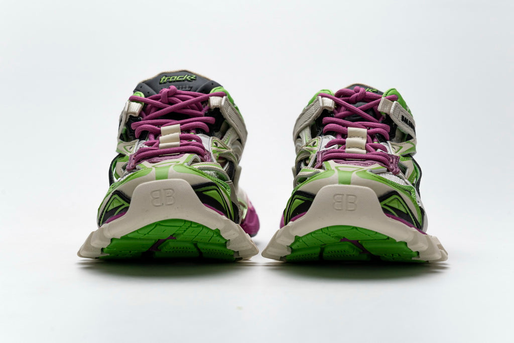 Balenciaga Track 2 Sneaker White Green Pink 568615 W2GN3 9199