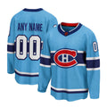 Custom Men’s Montreal Canadiens Blue Stitched Jersey