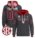 Unisex Custom Oklahoma Sooners Football Hoodie All Stitched