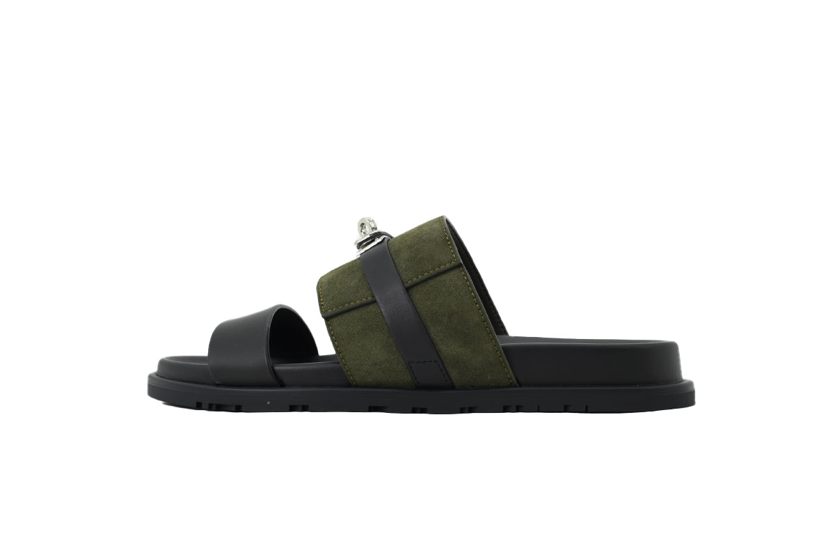 Hermes Jackson Sandal Black-Green