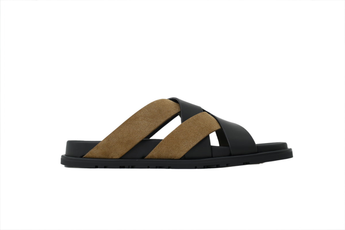 Hermes Kazimir Sandal Black Brown