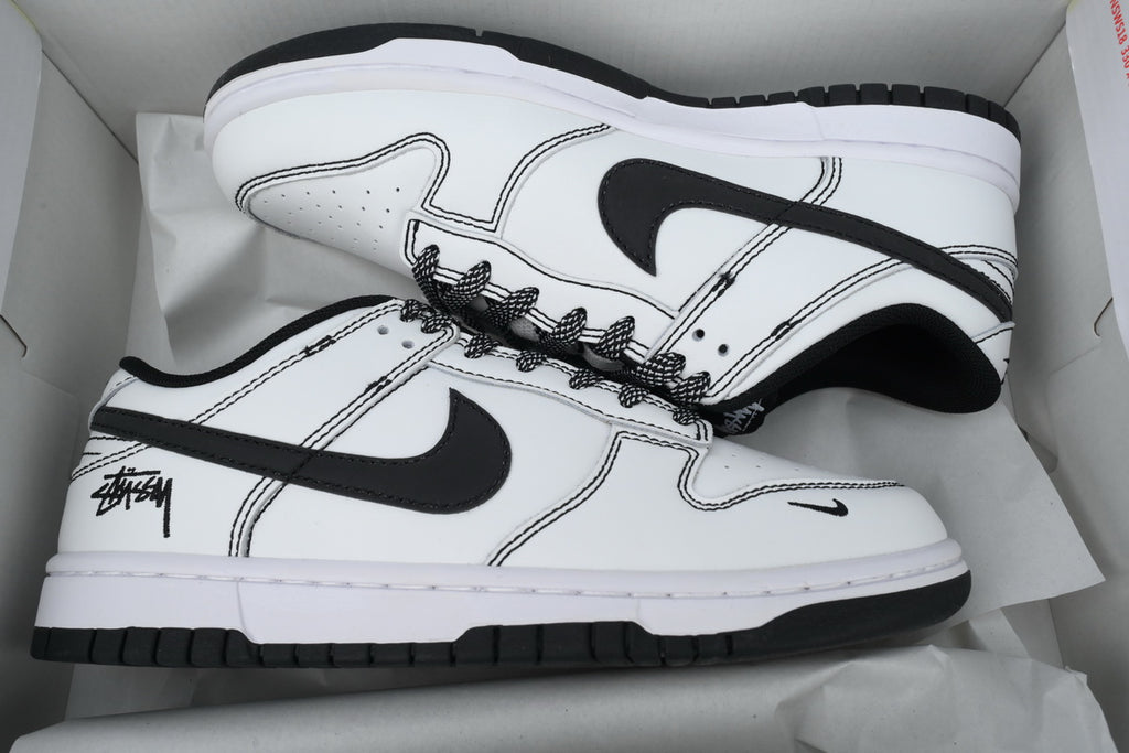 Nike Dunk Low x  Stussy White Custom FC1688-137