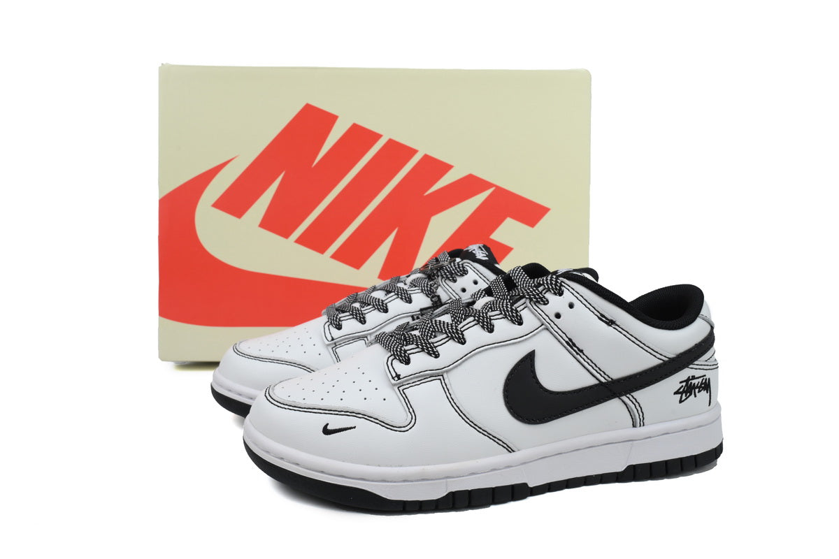 Nike Dunk Low x  Stussy White Custom FC1688-137