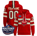 Unisex Custom Canada 4 Nations Face Off 2025 Hockey Hoodie All Stitched
