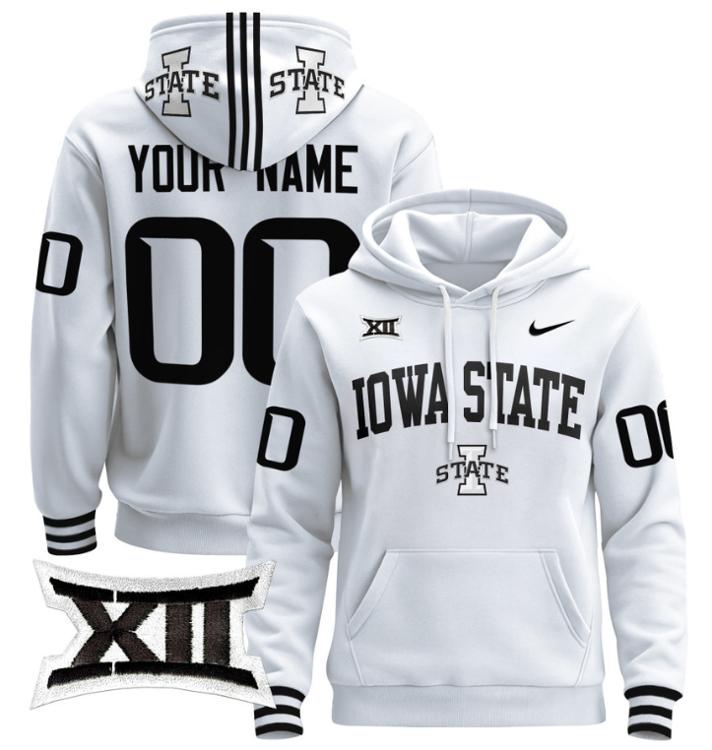 Unisex Custom Iowa State Cyclones Football Hoodie All Stitched