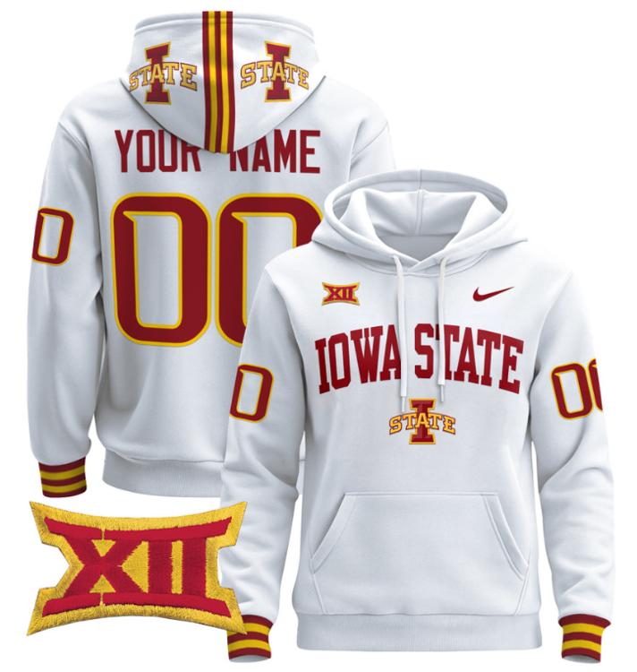 Unisex Custom Iowa State Cyclones Football Hoodie All Stitched