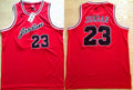 Men’s #23 Michael Jordan Red Swingman Commemorative Basketball Jersey