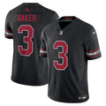 Mens Arizona Cardinals #3 Budda Baker Nike 2023 Alternate Black Vapor F.U.S.E. Limited Jersey