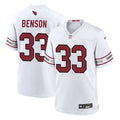 Mens Arizona Cardinals #33 Trey Benson White Vapor F.U.S.E. Limited Jersey