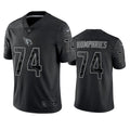 Men’s Arizona Cardinals #74 D.J. Humphries Black Reflective Limited Jersey
