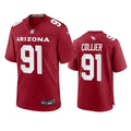 Mens Arizona Cardinals #91 L.J. Collier 2023 Cardinal Game Jersey  Cardinal Vapor F.U.S.E. Limited Jersey