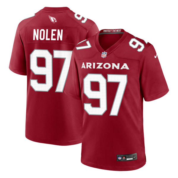 Mens Arizona Cardinals #97 Walter Nolen Nike Cardinal Vapor F.U.S.E. Limited Jersey