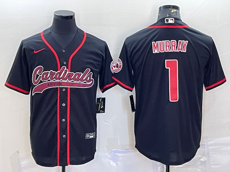 Men’s Arizona Cardinals Kyler Murray #1 Black Jersey Joint Edition