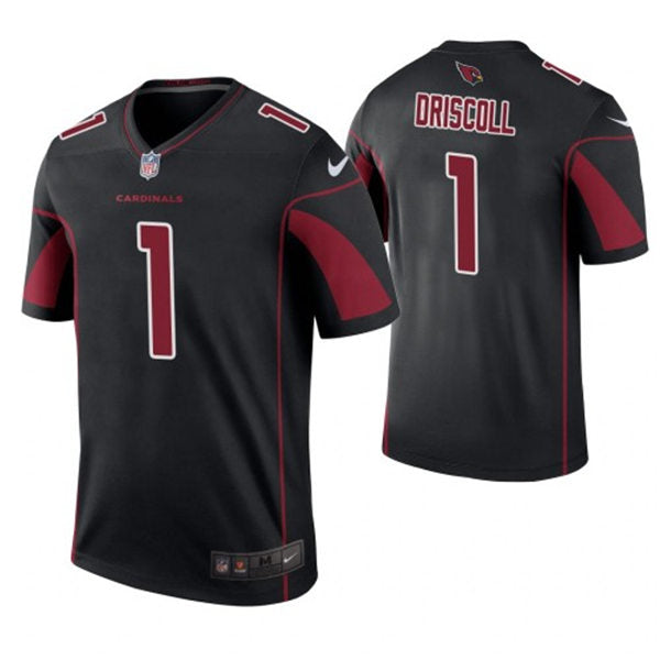 Mens Arizona Cardinals Retired Player #1 Paddy Driscoll Nike Black Color Rush Legend Jersey