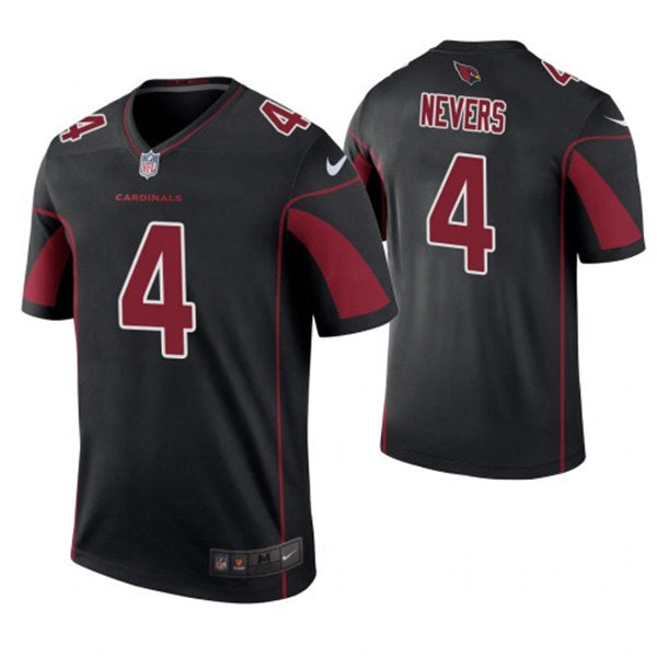 Mens Arizona Cardinals Retired Player #4 Ernie Nevers Nike Black Color Rush Legend Jersey
