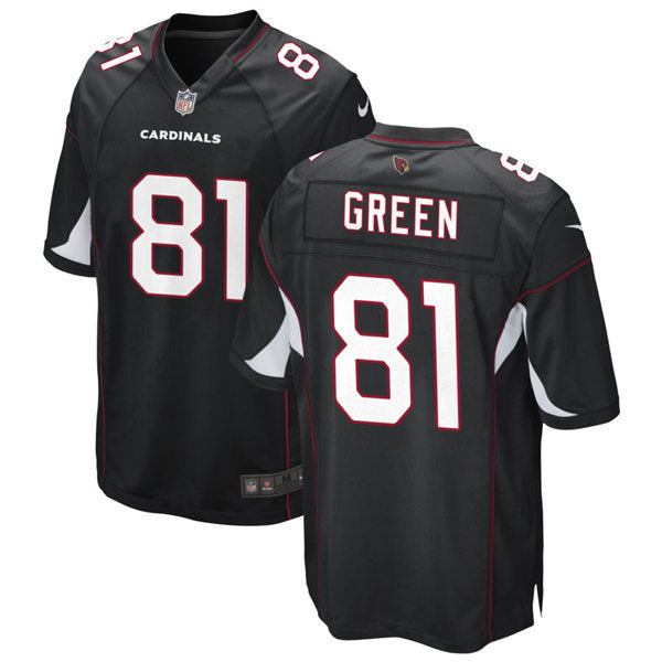 Mens Arizona Cardinals Retired Player #81 Roy Green Nike Alternate Black Vapor Limited Jersey