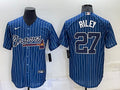 Men’s Atlanta Braves Austin Riley #27 Blue Jersey