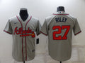Men’s Atlanta Braves Austin Riley #27 Gray Jersey