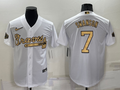 Men’s Atlanta Braves Dansby Swanson #7 White Stitched Jersey