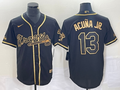 Men’s Atlanta Braves Ronald Acuna Jr. #13 Black Jersey