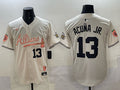 Men’s Atlanta Braves Ronald Acuna Jr. #13 White Alternate Jersey
