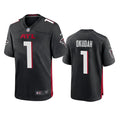 Men’s Atlanta Falcons #1 Jeff Okudah Nike Black Vapor Limited Jersey