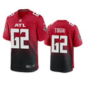 Mens Atlanta Falcons #62 Tommy Togia Nike Red 2nd Alternate Vapor Limited Jersey