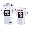 Men’s Atlanta Falcons #63 Chris Lindstrom Nike White Vapor Limited Jersey