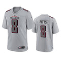 Men’s Atlanta Falcons #8 Kyle Pitts Nike Atmosphere Fashion Game Jersey – Gray