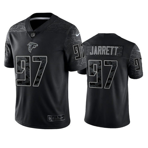 Men’s Atlanta Falcons #97 Grady Jarrett Black Rflctv Limited Jersey