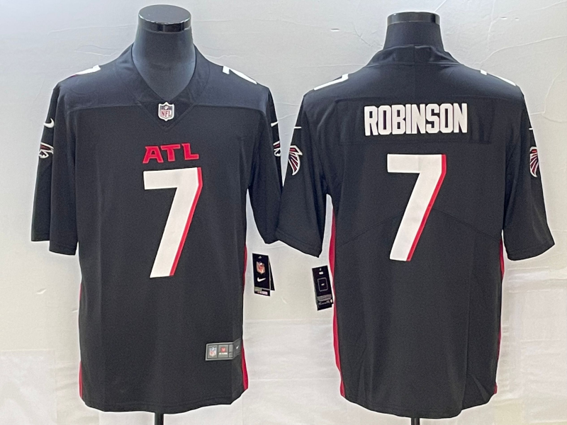 Men’s Atlanta Falcons Bijan Robinson #7 Black Jersey