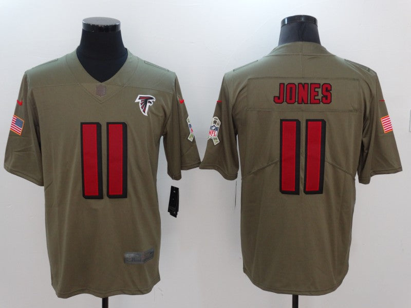 Men’s Atlanta Falcons Julio Jones #11 Brown Jersey