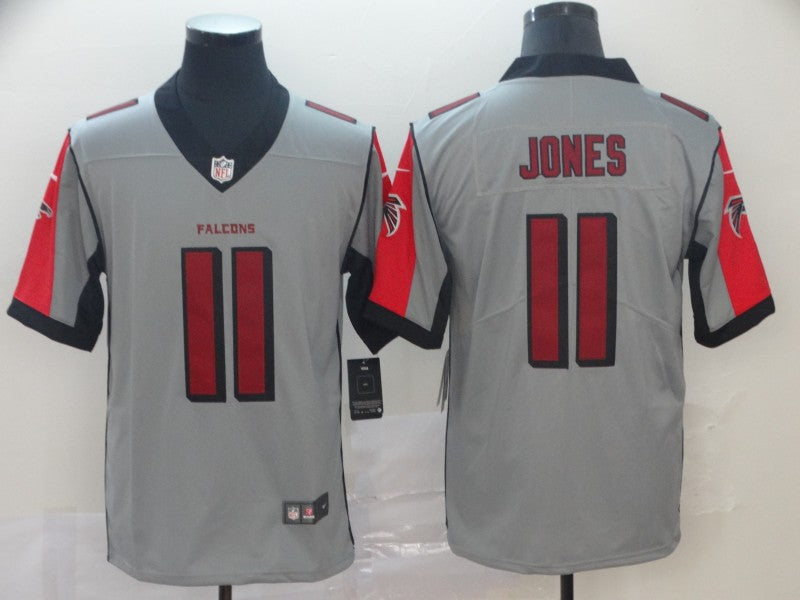Men’s Atlanta Falcons Julio Jones #11 Gray Inverted Legend Jersey