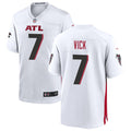 Men’s Atlanta Falcons Retired Player #7 Michael Vick Nike White Vapor Limited Jersey