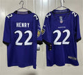 Mens Baltimore Ravens #22 Derrick Henry Nike 2026 Next Flight Purple Vapor F.U.S.E Limited Jersey