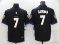 Men’s Baltimore Ravens #7 Rashod Bateman Nike Black Vapor Untouchable Limited Jersey