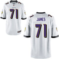 Mens Baltimore Ravens #71 Ja’Wuan James Nike White Vapor Limited Player Jersey