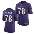 Mens Baltimore Ravens #78 Alejandro Villanueva  Nike Purple Vapor Limited Player Jersey