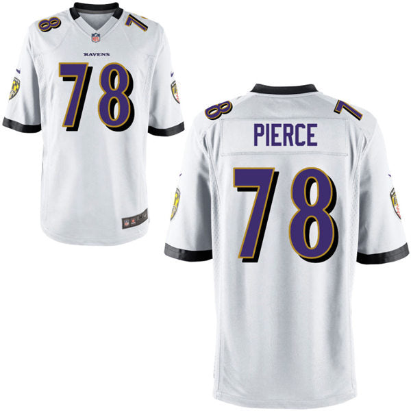 Mens Baltimore Ravens #78 Morgan Moses Nike White Vapor Limited Player Jersey