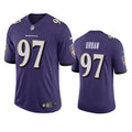 Men’s Baltimore Ravens #97 Brent Urban Nike Purple Vapor Limited Player Jersey